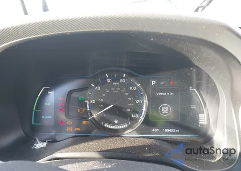 2019 Hyundai Ioniq Hybrid Blue из США, поврежденный, VIN KMHC65LC9KU164658